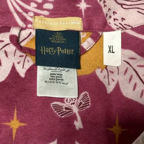 Pottery Barn Teen HARRY POTTER Patronus Damask Flannel Pajama Set Adult XL - Picture 11 of 14